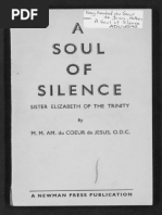 A Soul of Silence Elizabeth of The Trinity - M. M. Am de Coeur de Jesus