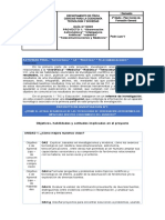 Rubrica Proyecto de Investigacion N°1