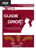 Guide de L'étudiant en Droit 1. by PM & CM