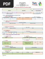 Physical Fitness Test Form
