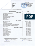 Orarul Lecțiilor Și Examenelor Pentru Anul IV-VI, MP, 2022-2023