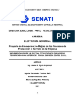 Implementacion de Sistema Fotovoltaico de Riego Tecnificado Por Aspersion Por La Empresa Zevtel E.I.R.L.