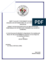 Effect of Exchange Rate On The Financial Performance of Private Commercial Banks in Ethiopia