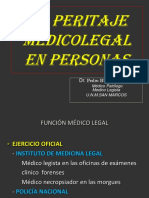 Peritaje Médico Legal en Personas