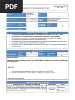 Anexo - 8 - Solicitud - Accion - Correctiva - No Conformidad