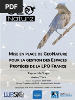 2020 09 Mise en Place GeoNature LPO Stage Maxime TOMA