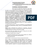 Acta de Entrega y Recepcion de Bienes