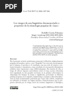 Los Riesgos de Una Linguistica Desmemoriada. A Proposito de La Etimología Puquina de Inca