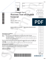 PTEG Written OfficialSampleTest L3 23mar11