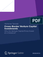 Cross-Border Venture Capital Investments - Why Do Venture Capital Firms Invest at A Distance