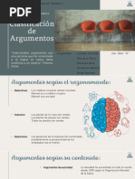 Clasificación de Argumentos