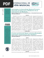 Estrategias de Aprendizaje Musical Formal e Informal