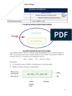 Balance de Materia Con Reacciones Quimicas