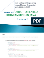 JAVA Unit-2 Lecture 2