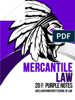 2021 Purples Notes in Commercial Law