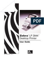 Zebra 2844 Printer Manual