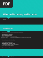 Género Literario y No Literario, Modificado