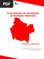 Araucanía Plan Regional de Prevención de Incendios Forestales