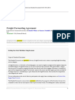 Freight Forwarding Agreement