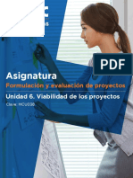 Unidad 6 Formación y Evaluación de Proyectos