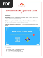 Install & Enable OpenSSH On CentOS 7