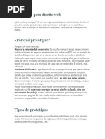 Consejos Sobre Prototipado Web