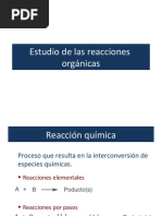 Estudio de Las Reacciones Orgánicas