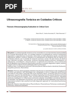 Ultrasonografía Torácica en Cuidados Críticos: Thoracic Ultrasonography Evaluation in Critical Care