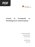 Tecnicas en Psicobiología - Sintesis