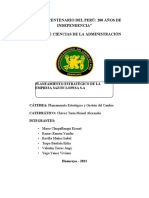 Planificación Estratégica - Sazón Lopesa