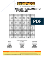 Sopa de Letras de Reglamento Escolar22