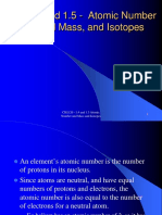 Atomic Number and Mass