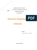 Ensayo Derecho Registral y Notarial