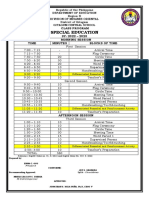 Sped Class Program 2022 2023