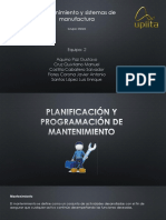 Planificación y Programación de Mantenimiento