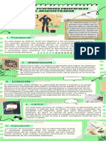 Infografía de Proceso Recortes de Papel Notas Verde