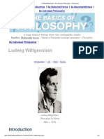 Ludwig Wittgenstein - by Individual Philosopher - Philosophy