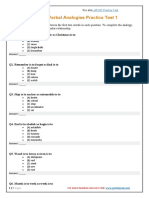 AFOQT Verbal Analogies Test 1