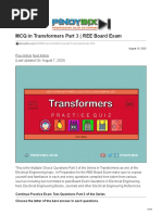 MCQ in Transformers Part 3 REE Board Exam