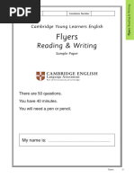 Cambridge Flyers 4 Reading Writing