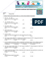 Soal Matematika Kelas 6 SD Bab 1 Bilangan Bulat Dan Kunci Jawaban