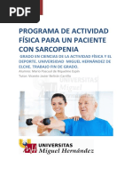 Programa de Fuerza Sarcopenia