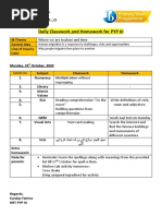 Daily CW-HW Sample Document