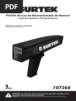 Pistola de Luz de Sincronización de Avance: Inductive Advance Timing Analyzer