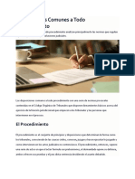 Disposiciones Comunes A Todo Procedimiento