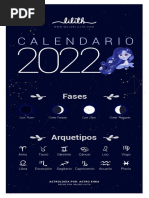 Calendario Lunar 2022 Mujer Lilith Astro Ehka