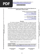 Consecuencias Del Consumo de Drogas en Las Funciones Ejecutivas en Adolescentes y Jóvenes Adultos