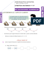 Ejercicios de Sucesiones Numéricas para Cuarto Grado de Primaria