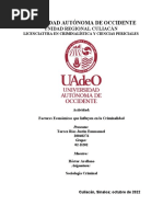 Factores Económicos Que Influyen en La Criminalidad