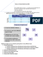 Pandas Dataframe Notes